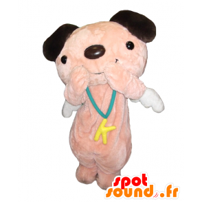 Kanae-chan mascot, pink and brown dog with wings - MASFR27050 - Yuru-Chara Japanese mascots