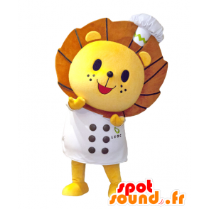 Mascot Reokkun, brun og gul løve kokk - MASFR27055 - Yuru-Chara japanske Mascots