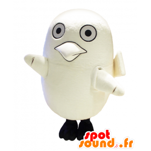 Mascotte de gros oiseau blanc, rond et mignon - MASFR27058 - Mascottes Yuru-Chara Japonaises