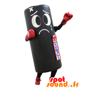 Childcare Nasshi mascot, black and red punching bag, sad - MASFR27059 - Yuru-Chara Japanese mascots