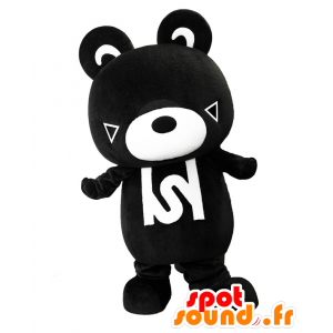 Black Well mascot, teddy black and white - MASFR27063 - Yuru-Chara Japanese mascots