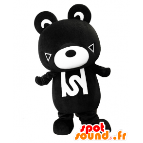 Black Well mascot, teddy black and white - MASFR27063 - Yuru-Chara Japanese mascots