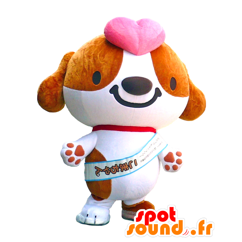 Koma-chan mascot, brown and white dog - MASFR27064 - Yuru-Chara Japanese mascots