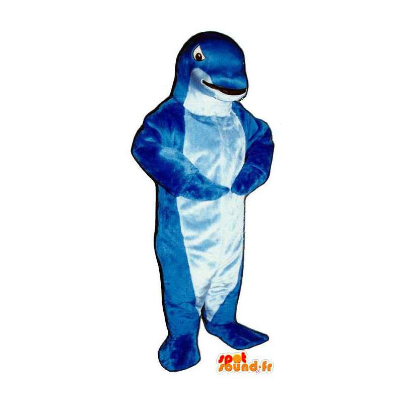 Blaue Delphin-Maskottchen. Dolphin Kostüm - MASFR006999 - Maskottchen Dolphin