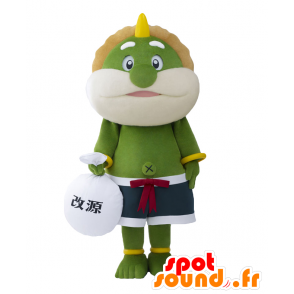 Fujin Kaigen maskot, grön man, medicinens gud - Spotsound maskot