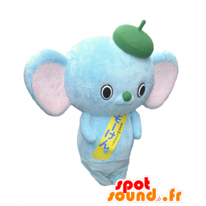 Ken-Zo mascotte, koala blu e rosa, con le grandi orecchie - MASFR27074 - Yuru-Chara mascotte giapponese