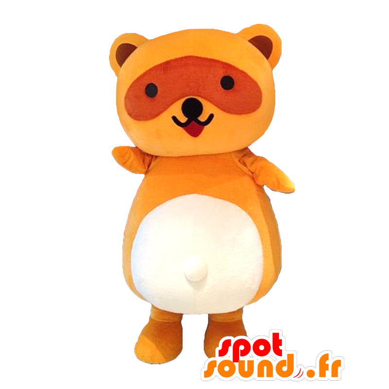 Kininarumon mascot, brown and white teddy - MASFR27078 - Yuru-Chara Japanese mascots