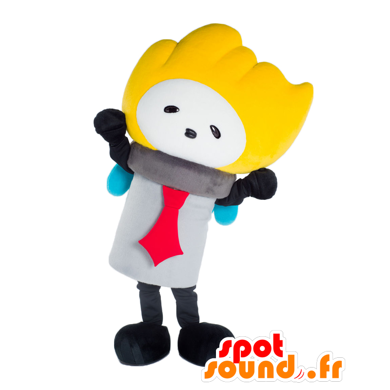Kamato mascot, blonde figure with red tie - MASFR27079 - Yuru-Chara Japanese mascots