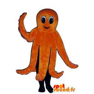 Mascotte de pieuvre orange. Costume de pieuvre - MASFR007000 - Mascottes de l'océan