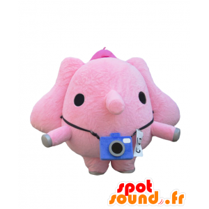 Nishizou mascotte, grande elefante rosa, molto divertente - MASFR27082 - Yuru-Chara mascotte giapponese