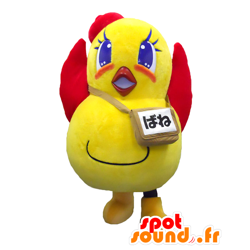 Spring-chan mascot, big yellow and red giant hen - MASFR27087 - Yuru-Chara Japanese mascots