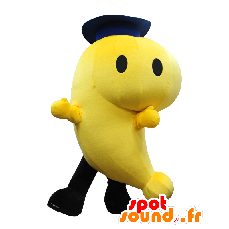 Mascot Happi Yon, Kaulquappe, riesige gelbe Fische - MASFR27099 - Yuru-Chara japanischen Maskottchen