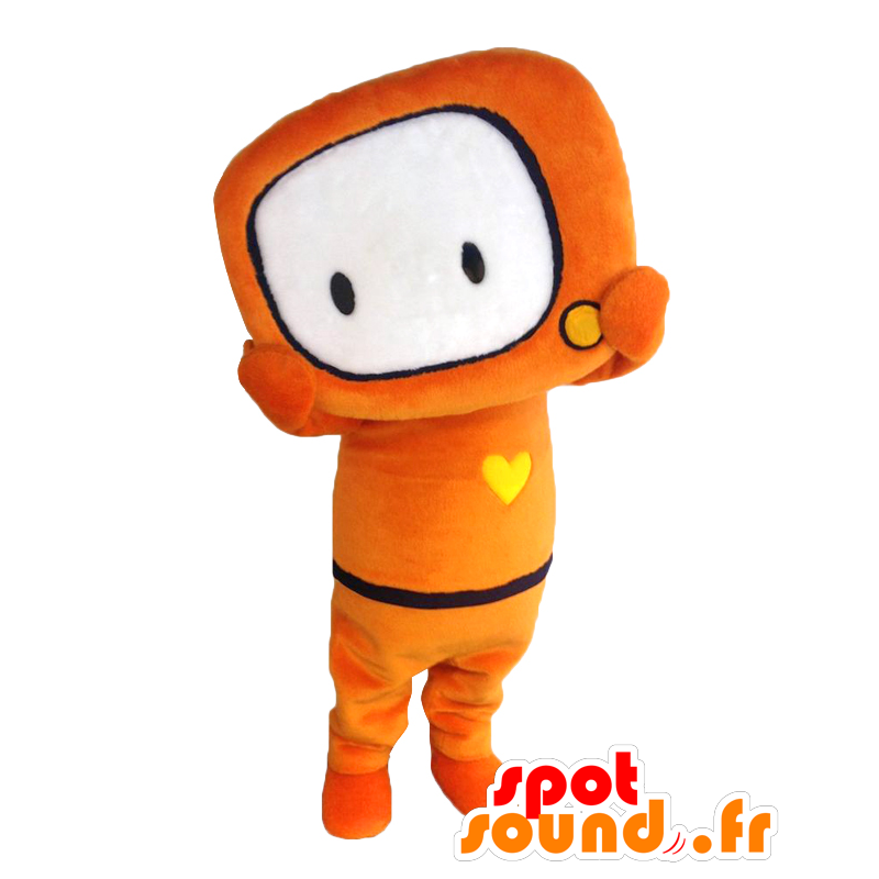 Tube-kun mascotte, reuze oranje TV - MASFR27104 - Yuru-Chara Japanse Mascottes