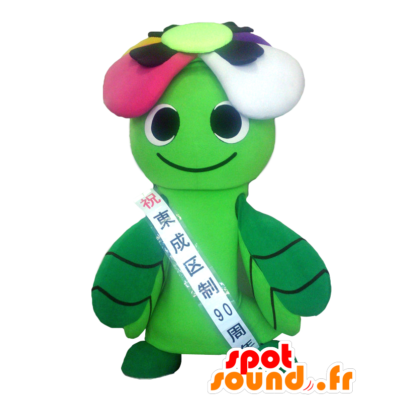 Mascot Frenzy, plantas verdes com pétalas coloridas - MASFR27105 - Yuru-Chara Mascotes japoneses