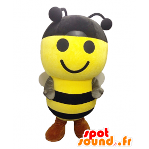 Bee-kun Maskottchen, gelb und schwarz Biene, rund und nett - MASFR27107 - Yuru-Chara japanischen Maskottchen