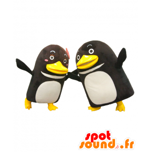 Mascotas pen-kun y Penco, 2 pingüinos blancos y negros - MASFR27109 - Yuru-Chara mascotas japonesas