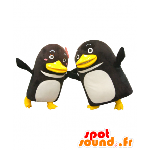 Mascotas pen-kun y Penco, 2 pingüinos blancos y negros - MASFR27109 - Yuru-Chara mascotas japonesas