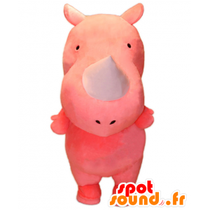 Mascot gigantiske rosa neshorn og svært vellykket - MASFR27114 - Yuru-Chara japanske Mascots