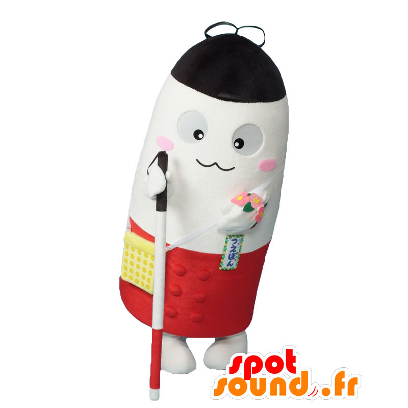 Mascot Tsuepon, gigantisk hvit stokk for blinde - MASFR27116 - Yuru-Chara japanske Mascots