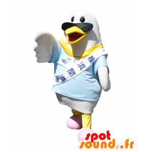 Mascotte de Hummer-kun, mouette blanche avec des lunettes - MASFR27121 - Mascottes Yuru-Chara Japonaises