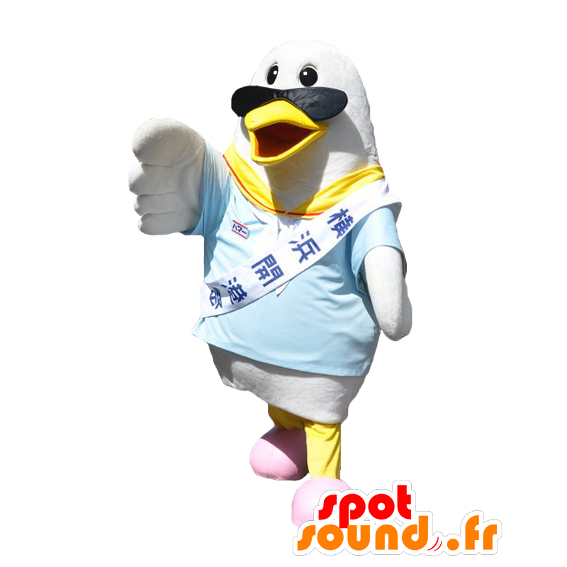 Mascot Hummer-kun, white seagull with glasses - MASFR27121 - Yuru-Chara Japanese mascots