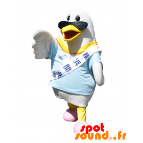 Mascot Hummer-kun, witte meeuw met een bril - MASFR27121 - Yuru-Chara Japanse Mascottes