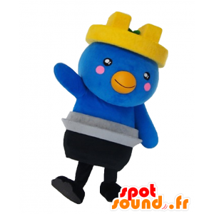 Mascota Kamatori chan, pájaro azul gigante con un sombrero - MASFR27129 - Yuru-Chara mascotas japonesas