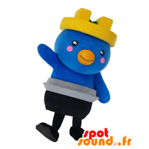 Mascot Kamatori chan, reuze blauwe vogel met een hoed - MASFR27129 - Yuru-Chara Japanse Mascottes
