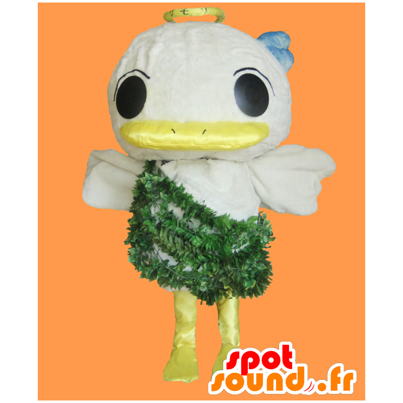 Maskottchen Mr. Camocim, große weiße und gelbe Vogel - MASFR27130 - Yuru-Chara japanischen Maskottchen