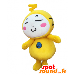 Mascot Ozutcho, white man with a yellow combination - MASFR27131 - Yuru-Chara Japanese mascots