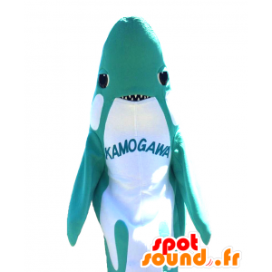 Mascotte de Shachikofu, requin bleu et blanc impressionnant - MASFR27132 - Mascottes Yuru-Chara Japonaises