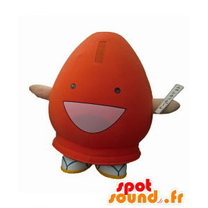 Musashikame mascot, red man, round and smiling - MASFR27133 - Yuru-Chara Japanese mascots