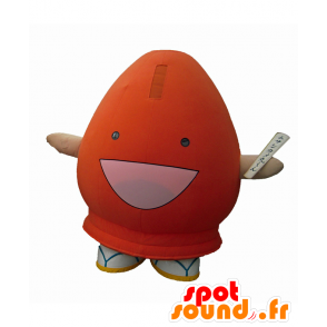 Musashikame mascot, red man, round and smiling - MASFR27133 - Yuru-Chara Japanese mascots