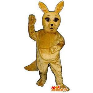 Mascot yellow rabbit, sweet and cute - MASFR007006 - Rabbit mascot