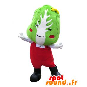 Foil-chan maskot, grønn og hvit kål kledd i rødt - MASFR27141 - Yuru-Chara japanske Mascots