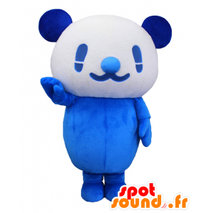 Mascotte della famiglia Yomuyomu, pupazzi di neve bianchi e blu - MASFR27145 - Yuru-Chara mascotte giapponese