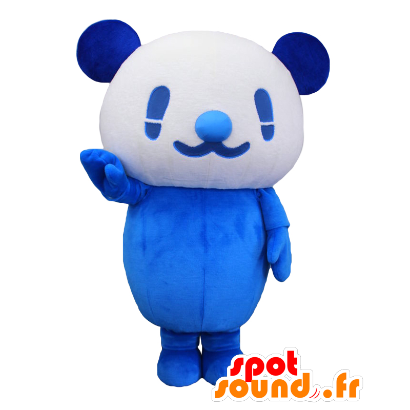 Mascottes van Yomuyomu familie, blauwe en witte sneeuwpoppen - MASFR27145 - Yuru-Chara Japanse Mascottes