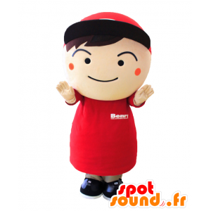 Mascot Benri-kun kleine jongen gekleed in het rood - MASFR27147 - Yuru-Chara Japanse Mascottes