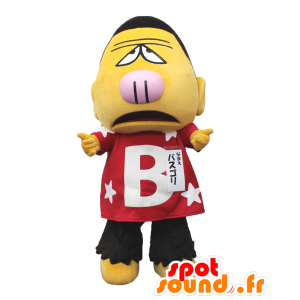 Mascotte de Basugori, personnage jaune avec un air boudeur - MASFR27150 - Mascottes Yuru-Chara Japonaises