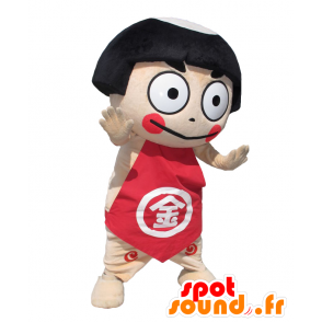 Kintaro mascot, brunette girl with a red dress - MASFR27157 - Yuru-Chara Japanese mascots