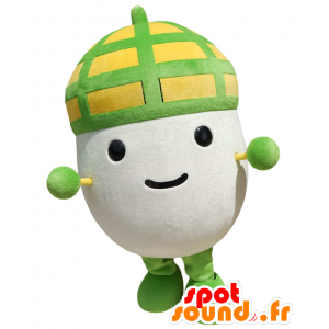 Mascotte de Dongurin, bonhomme avec une couronne jaune et verte - MASFR27158 - Mascottes Yuru-Chara Japonaises