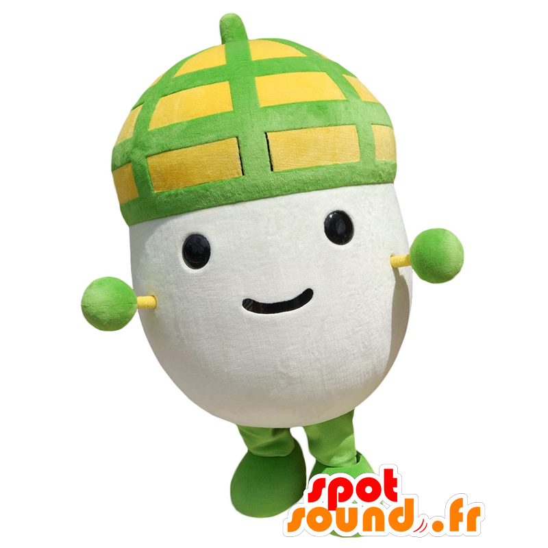 Dongurin mascot, man with a yellow and green crown - MASFR27158 - Yuru-Chara Japanese mascots