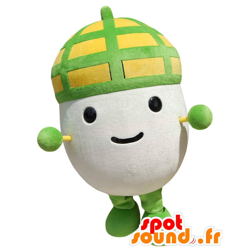 Dongurin mascotte, l'uomo con una corona gialla e verde - MASFR27158 - Yuru-Chara mascotte giapponese