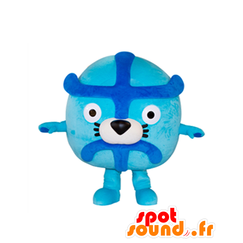Mascot Itchino, animal azul e branco, bonito e engraçado - MASFR27161 - Yuru-Chara Mascotes japoneses