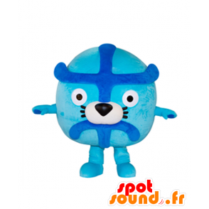 Mascot Itchino, sininen ja valkoinen eläin, söpö ja hauska - MASFR27161 - Mascottes Yuru-Chara Japonaises