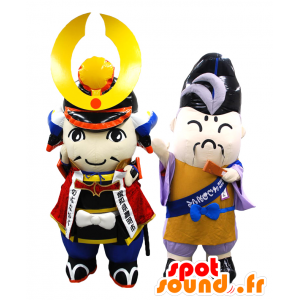 Mascotte Nobunaga-kun e Yoshimotokun, 2 Samurai Toyoake - MASFR27164 - Yuru-Chara mascotte giapponese