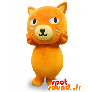 Mascot Kateeneko, grote oranje kat, zeer succesvolle en prettige - MASFR27166 - Yuru-Chara Japanse Mascottes