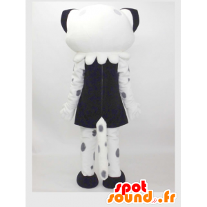 Mascotte de Yuki-chan, chat blanc maquillé, belle et féminine - MASFR27167 - Mascottes Yuru-Chara Japonaises