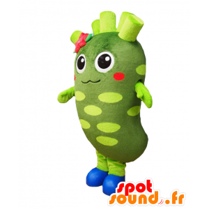 WASAPI mascot, green horseradish root, wasabi - MASFR27175 - Yuru-Chara Japanese mascots