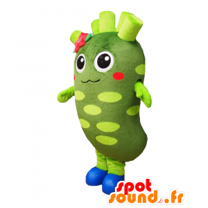 Mascot WASAPI, groen mierikswortel wortel, wasabi - MASFR27175 - Yuru-Chara Japanse Mascottes